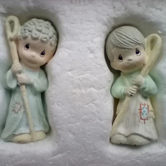 1990 Enesco Precious Moments Miniature  Nativity Scene and The Three Wise Men - Picture 6 of 10